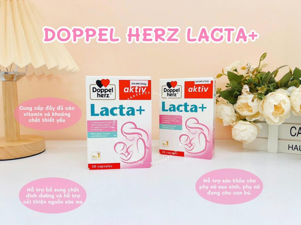 Lacta+ (Doppelherz) - Hỗ trợ lợi sữa bền vững, ổn định lâu dài